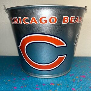 Vintage windcraft sports NFL Chicago Bears Ice Bucket helmet & logo silver
